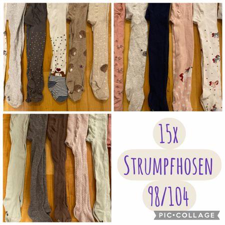 Grosses Set Stumpfhosen, 98/104