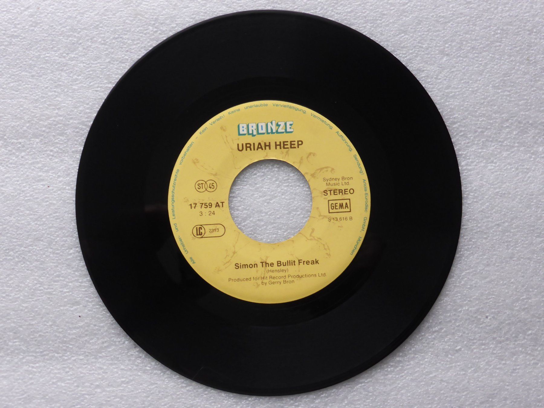Schallplatten: Vinyl Single  URIAH HEEP – Gebraucht aus Küssnacht am Rigi von Mondkinder 2