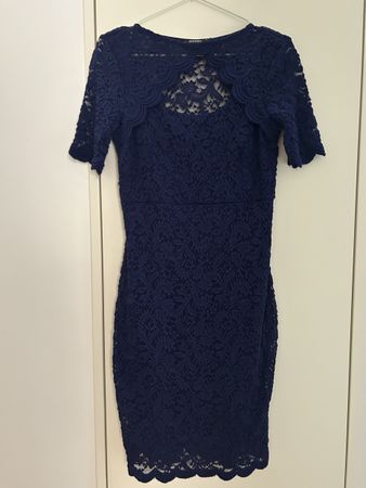 Kleid dunkelblau Spitze Orsay Gr. S