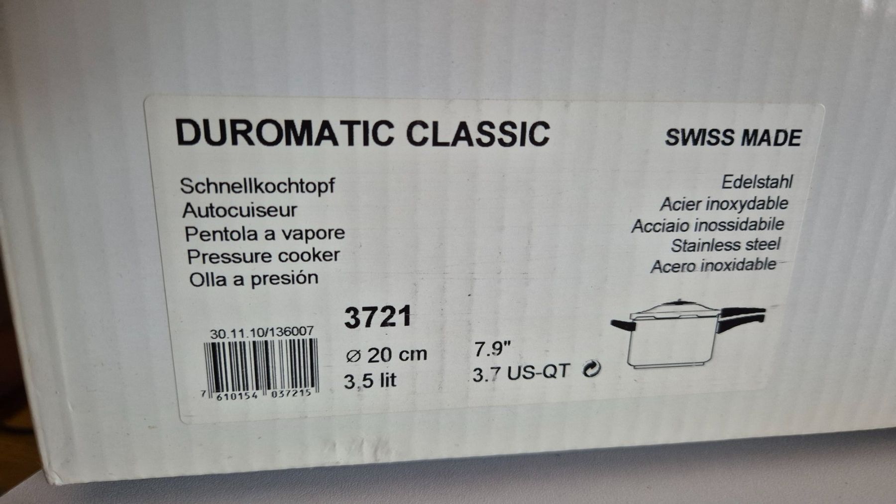 Kuhn Töpfe: Duromatic Schnellkochtopf – Neu und originalverpackt aus Ins von Tschoertsch 3