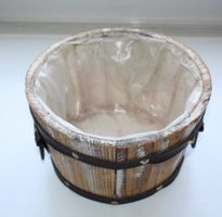 Vintage Pflanztopf/ Holztopf im Shabby Chic Stil