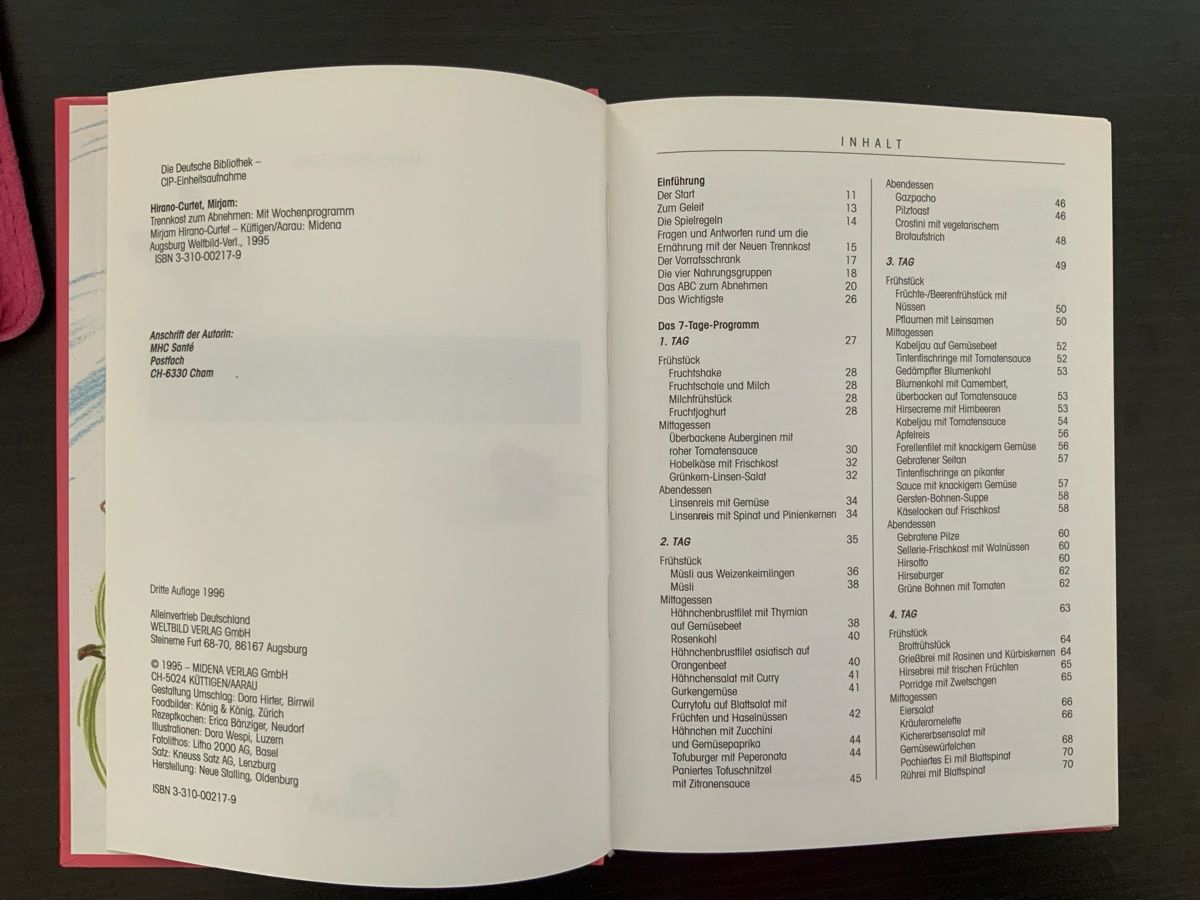 Libri: Trennkost zum Abnehmen: Mit Wochenprogramm – Usato da Münsingen venduto da Innchen 2