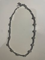 F 921 ) sehr elegantes Halsketten Set mit funkelnden Steinen