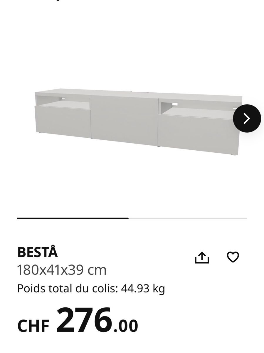 Ikea Mobili TV: TV-Möbel / BESTÅ IKEA – Usato da Schlieren venduto da dan_ctd9 3