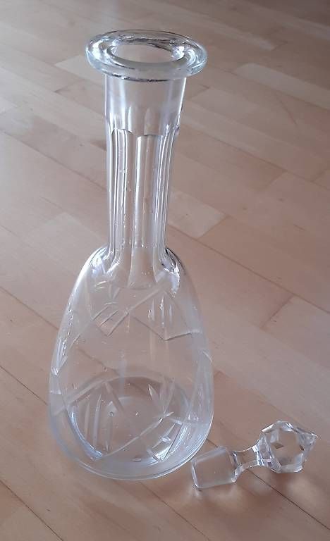 Caraffe: Antike Glaskaraffe mit Stöpsel – Usato da Schaan venduto da jud_59jg