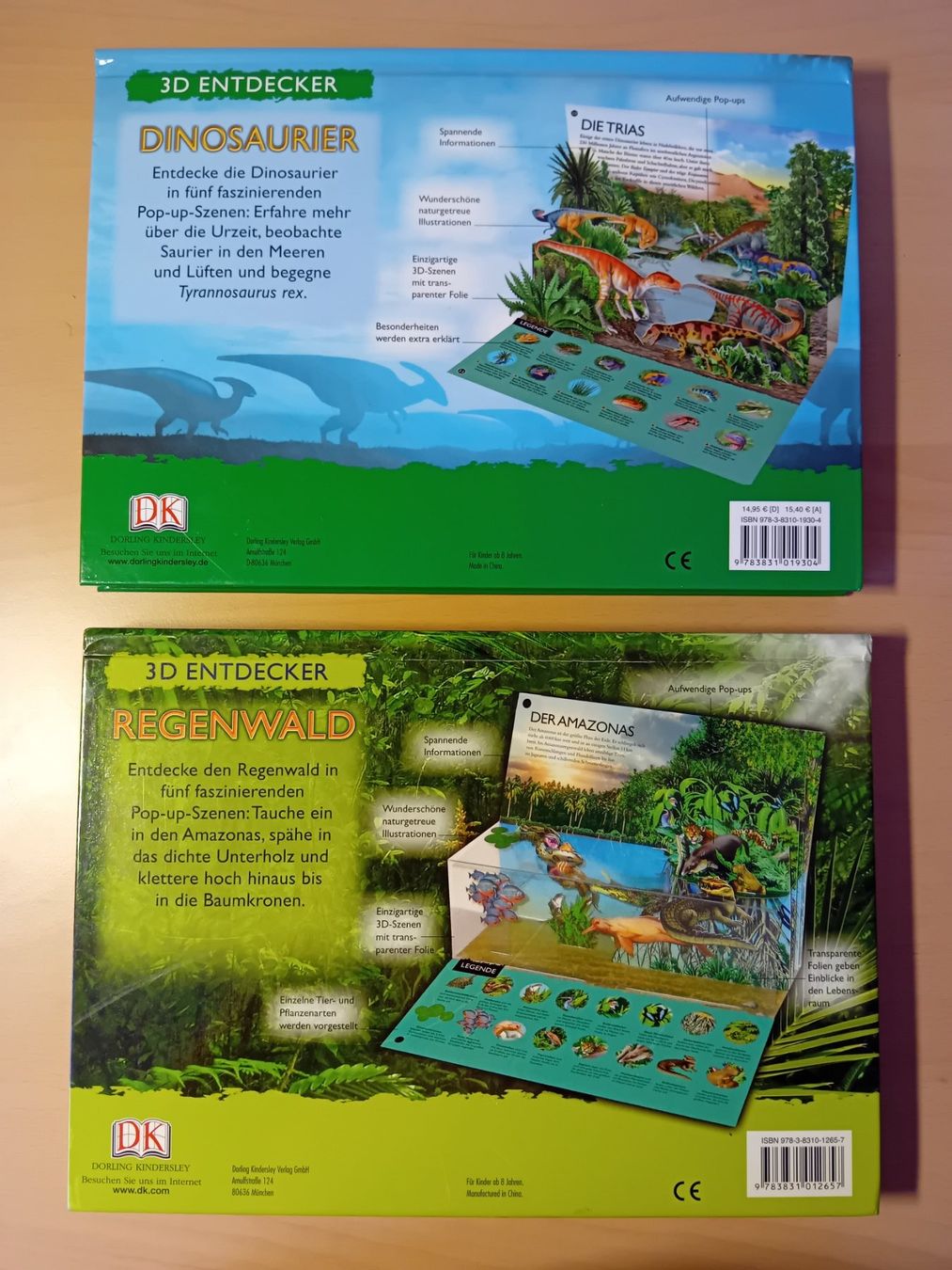 Libri: 3D Entdecker Buch "Dinosaurier" und "Regenwald" – Usato da Schindellegi venduto da nin_7njd 1