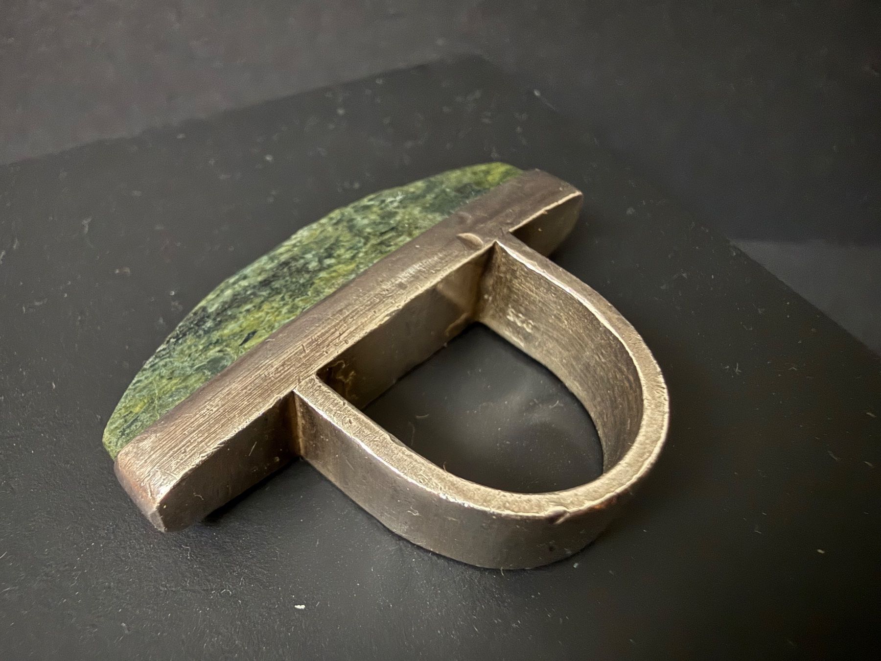 Anelli: Massiver Modernist Silber Ring 925 – Usato da Spiegel b. Bern venduto da Rogger72 1