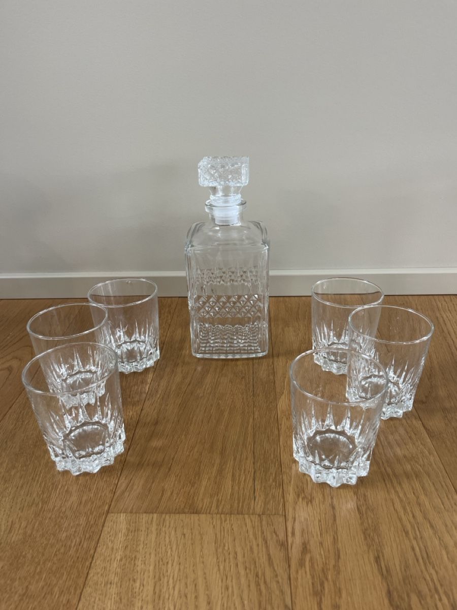 Caraffe: Karaffe mit Kristallgläsern – Usato da Bellach venduto da jba03 1
