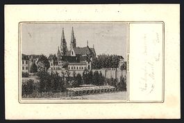 Seiden-AK Basel, Pfalz mit Münster
