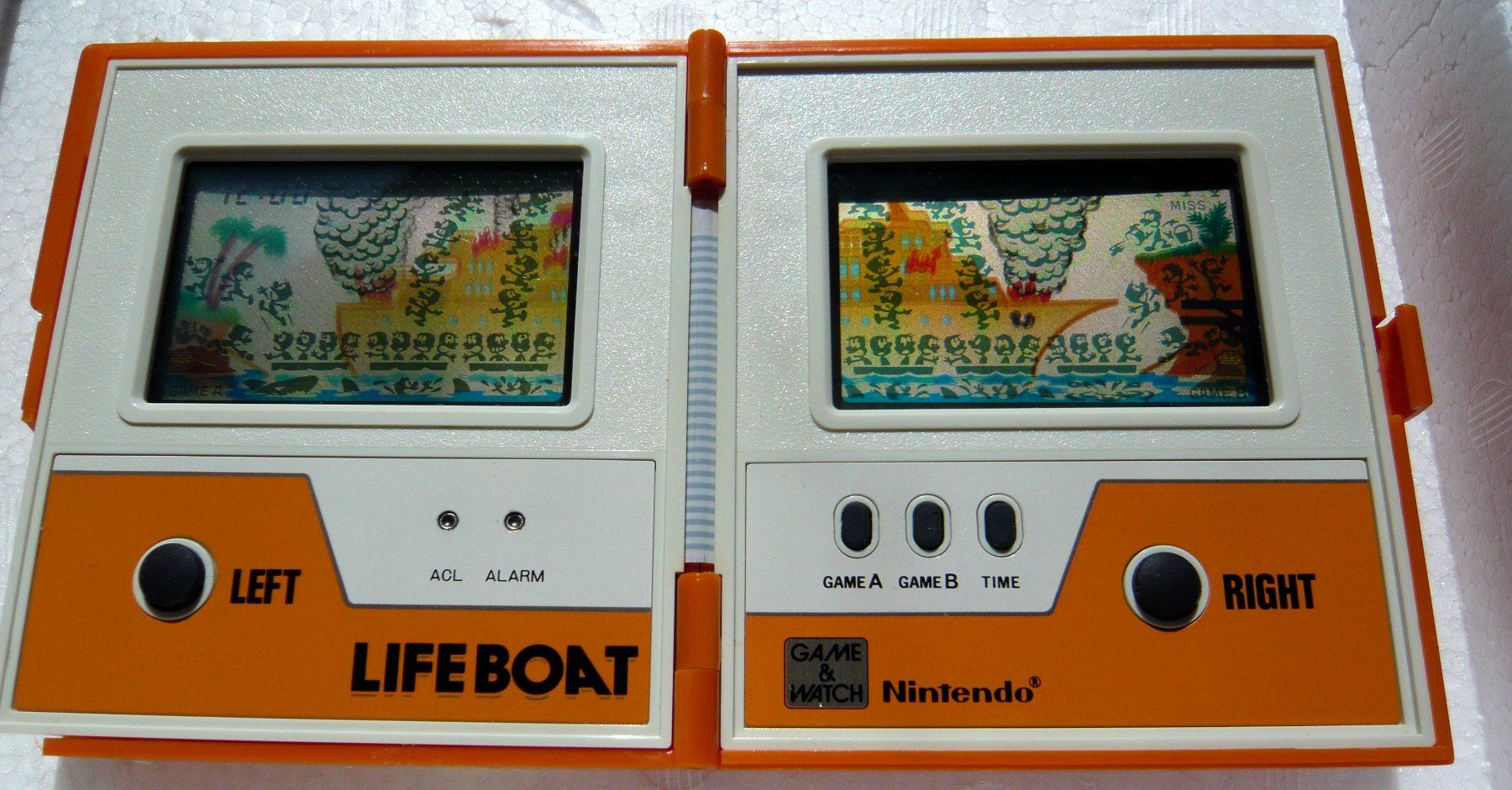 game&watch Console: Game & Watch Life boat multiscreen TC58, 1983! – Difettoso da Onex venduto da Jaguar1986