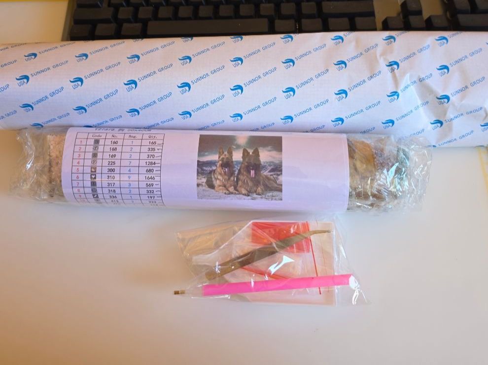 Kit bricolage: DIAMOND PAINTING SCHÄFERHUNDE – Nuovo e nell'imballaggio originale da Dintikon venduto da bonita099