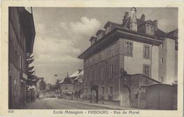 1623       Ecole  Ménagère  -  FRIBOURG  -  Rue  de  Morat