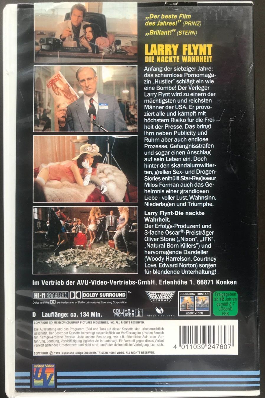 Tutti i VHS: Larry Flynt - Die nackte Wahrheit – Usato da Arbon venduto da KaSaBo 1