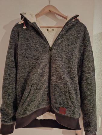 Warme ROXY Fleece Jacke mit Kapuze, Top Zustand, Gr. L