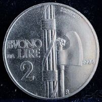 ITALIEN 2 LIRE 1924