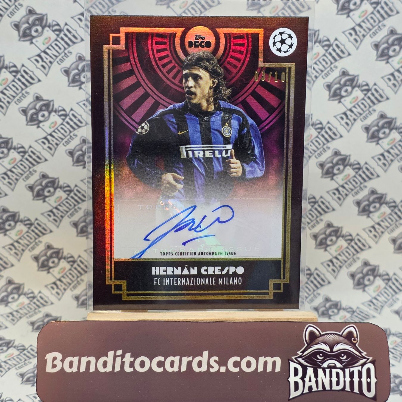 Topps Carte collezionabili: Topps Deco Inter Hernan Crespo auto /10 – Usato da Liebefeld venduto da Banditocards