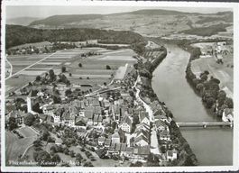 Zurzach AG Kaiserstuhl  Flugaufnahme  Nr.6137 , 1956