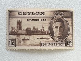 Ceylon Briefmarke