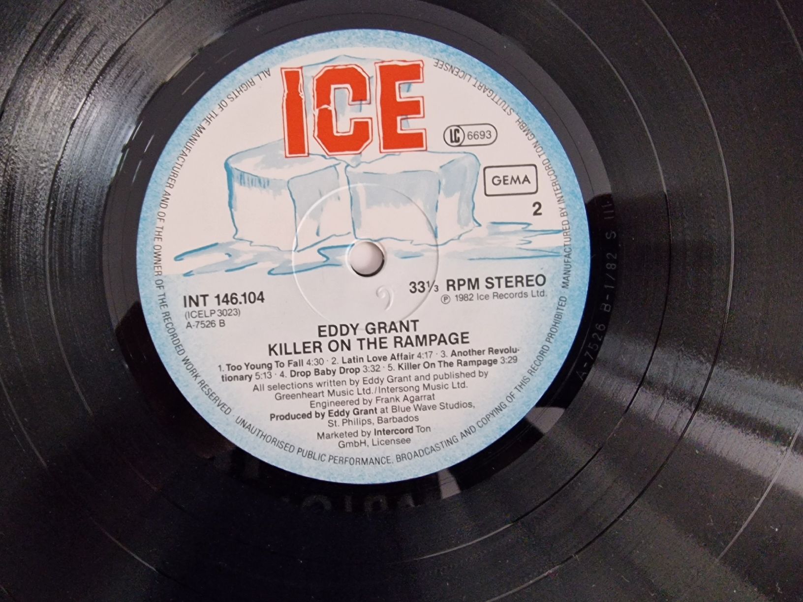 Dischi in vinile: Eddy Grant - Killer on the Rampage – Usato da Pfaffnau venduto da gunport 4