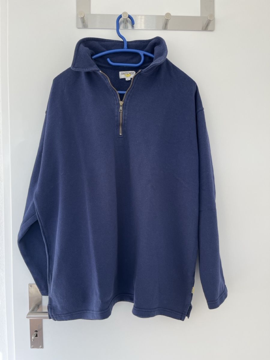 Switcher Maglioni & Felpe: Dunkelblauer Baumwoll-Pulli mit Reissverschluss, Gr. XL – Usato da Thun venduto da elshei