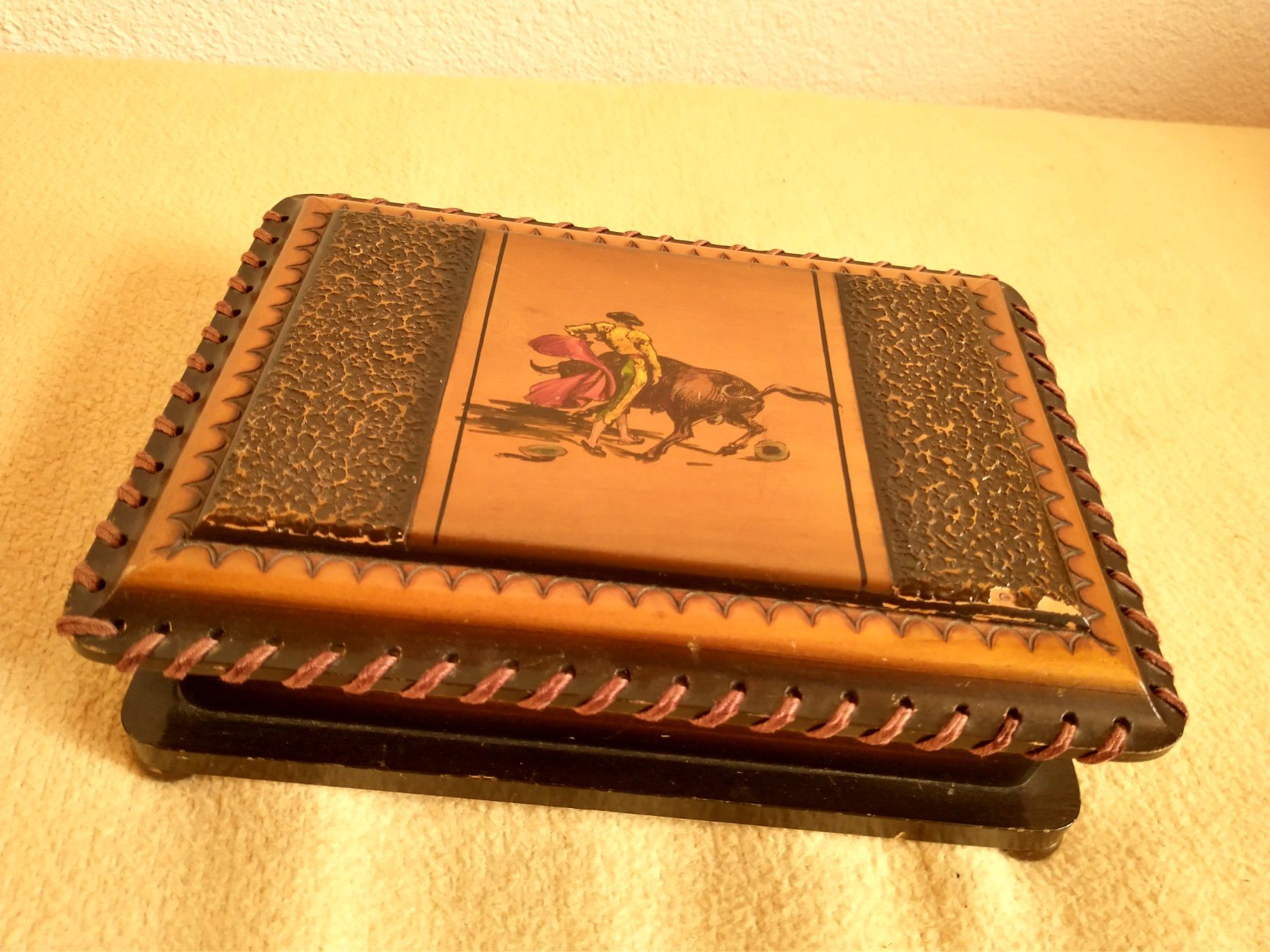 Spieldosen: Antike Schmuckschatulle / Holzschatulle Spieldose vintage – Gebraucht aus Löhningen von Chimae67 6