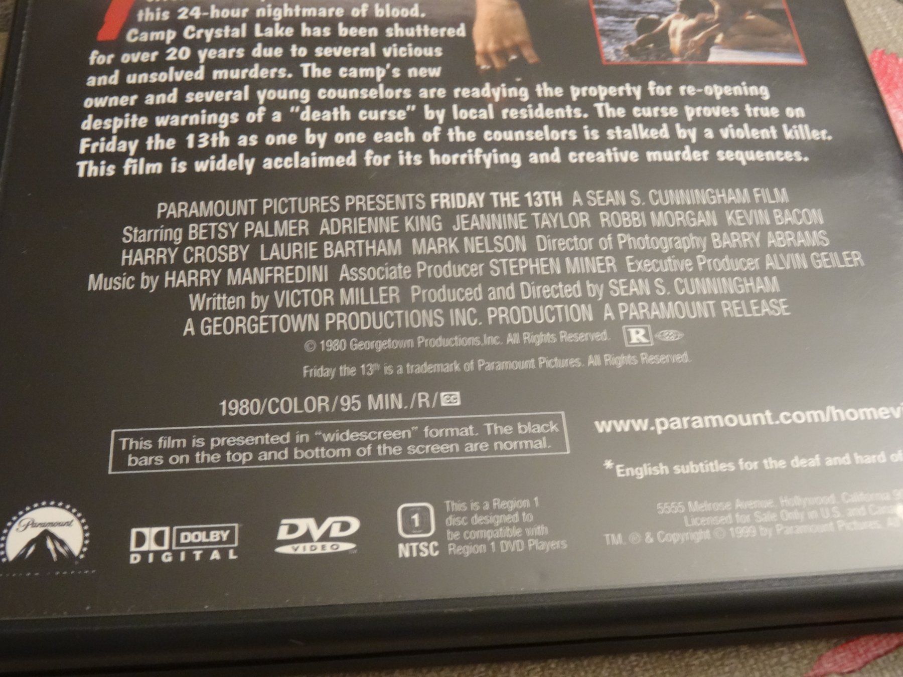 Alle DVDs: Friday the 13th DVD, Widescreen Collection CODE 1 – Gebraucht aus Olten von Disc-Verkauf 3