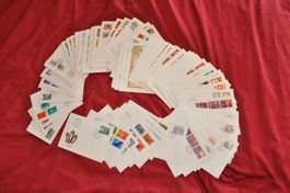 FDC's ab 1976-1996 Einzel plus 4-er Block FDC und etwas FL