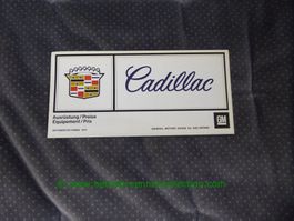 Cadillac Modellprogramm 1974/10 deutsch/französisch GM-Biel