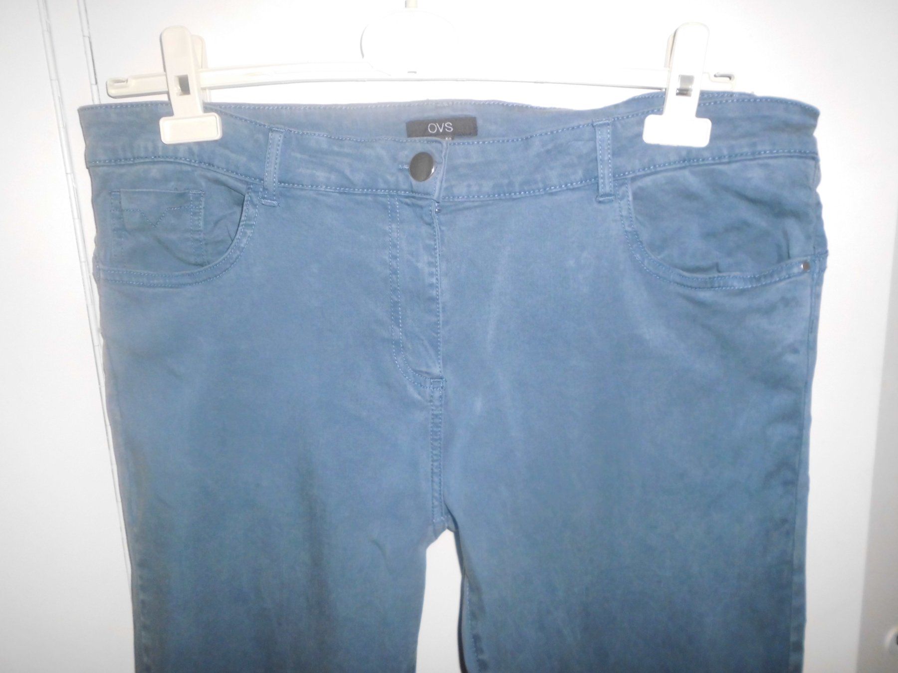 Pantaloni: Pantalon viscose bleu jeans T. 46 – Usato da Marin-Epagnier venduto da Madja 1