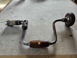 Antike Handbohrmaschine Kurbelbohrmaschine Holzgriff  ⚒️