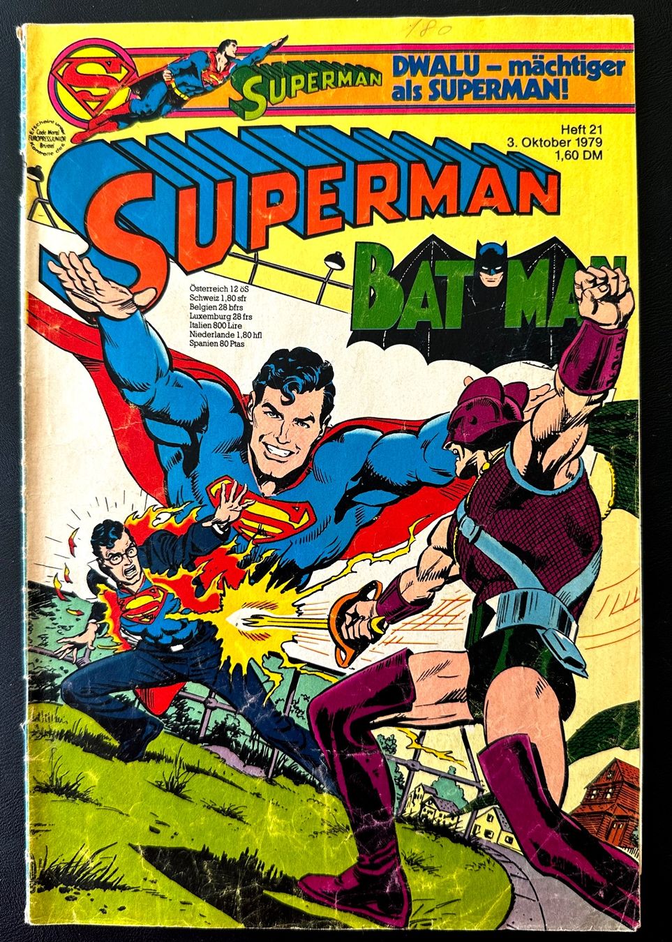 Comics: Superman, Bat Man Heft 21  1979 – Gebraucht aus Seltisberg von quadartswiss