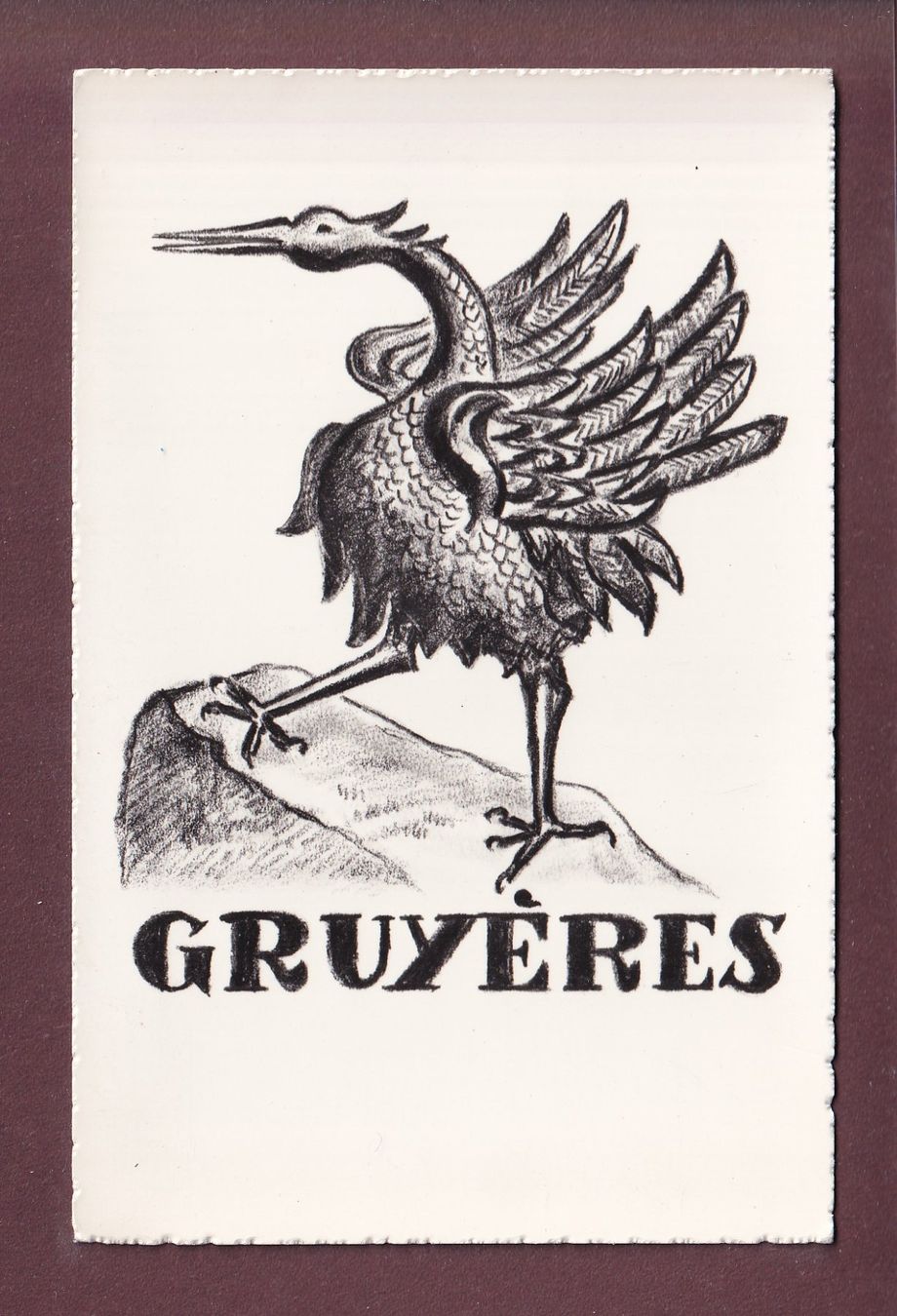 Cartoline postali: GRUYERES - Blason – Usato da Pully venduto da nicecards-shop