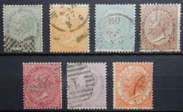 Italien Kat. 16-22 gest. 1863 Kat. 110 Euro