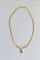 Magnifique collier ras-du-cou vintage doré!