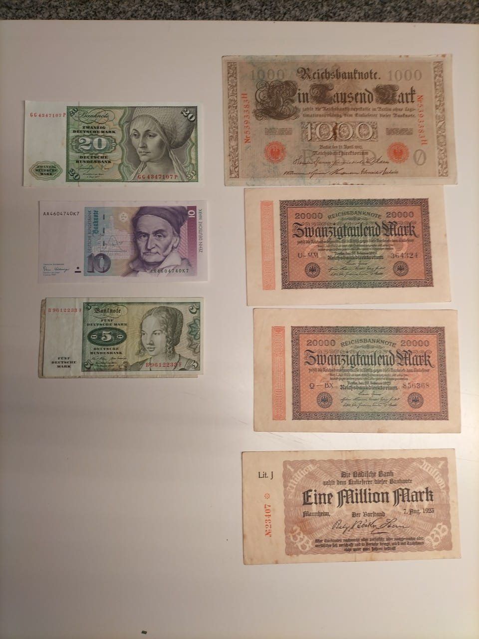 Banconote: Deutschland - Banknotensammlung – Usato da Innerberg venduto da simon30432