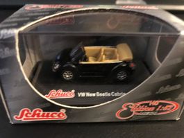 Schuco VW New Beetle Cabrio schwarz 1:87 OVP
