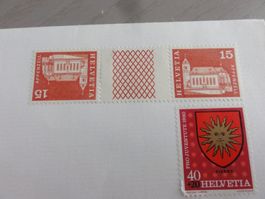 Umkehrdruck Briefmarke CH 0.15