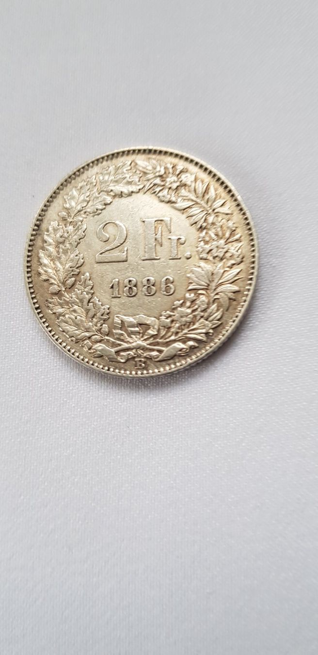 Tutti le monete: 2 Franken 1886 Schweiz – Usato da Dällikon venduto da Toyfan 2