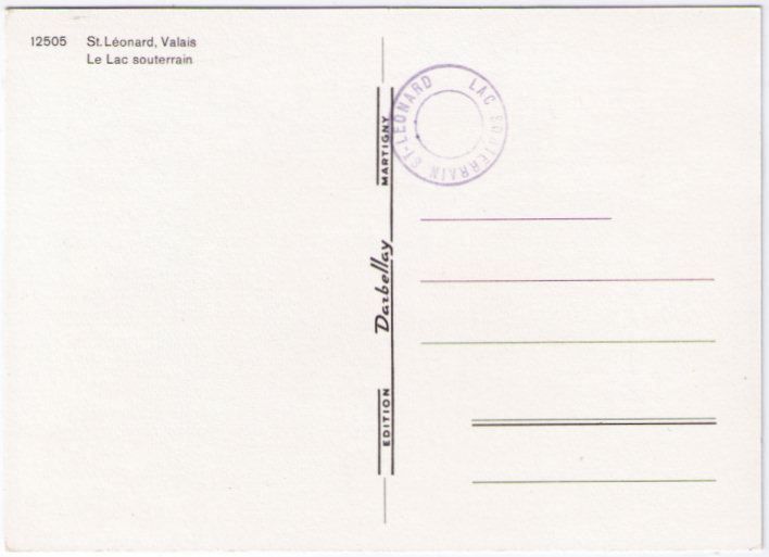 Cartes postales: St. Léonard - Le Lac Souterrain – D'occasion à Binningen par Mountainrider 1