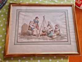 Hess Hieronimus Aquarell um 1823 ORIGINAL