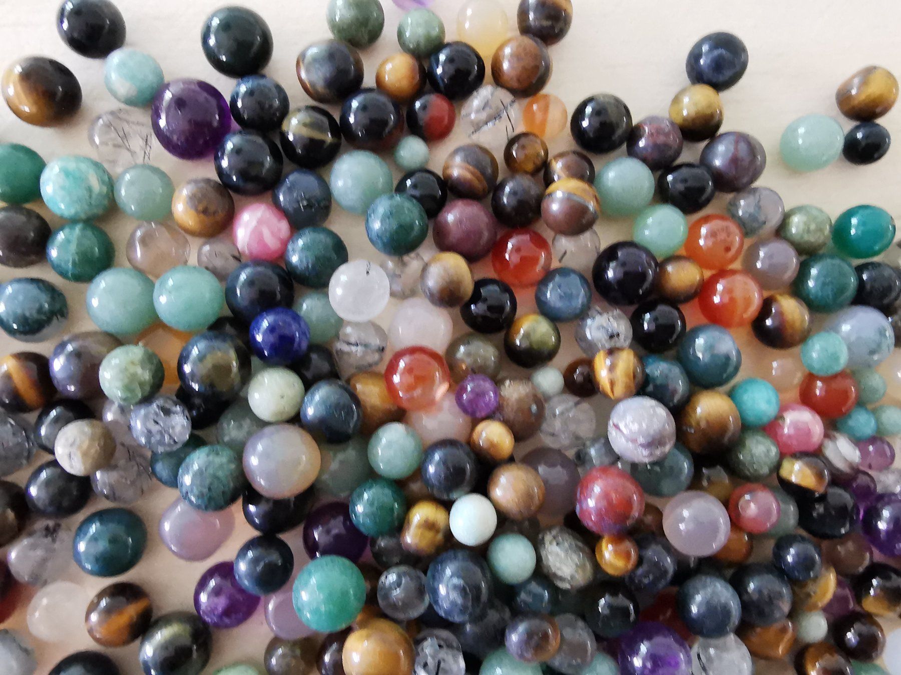 Pietre preziose: MIX - Edelstein/Schmuckstein, 4-7mm ca.200gr – Nuovo e nell'imballaggio originale da Dierikon venduto da Buntspecht-10 9