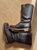 Leder Winterstiefel warm gefüttert