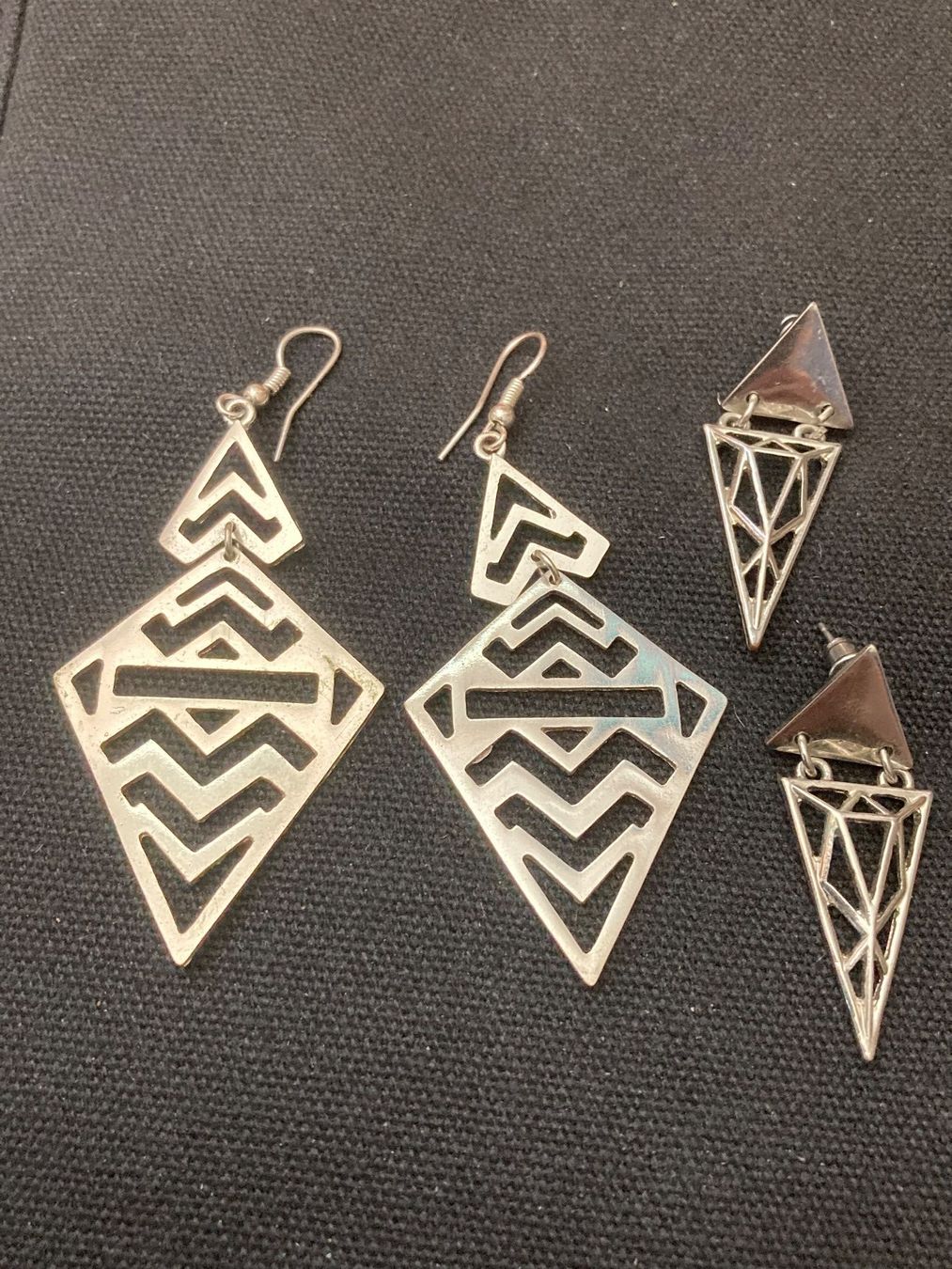 Orecchini pendenti & Orecchini a lobo: 4 Ohrhänger dh. 2+2 Modeschmuck – Nuovo (secondo la descrizione) da Frauenfeld venduto da Koffer12