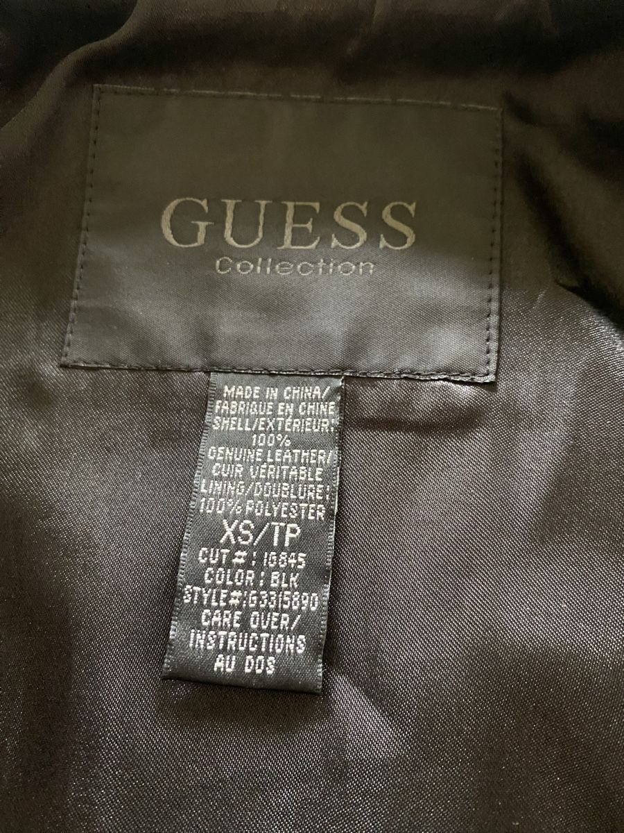 Guess Giacche: Guess Echt Lederjacke Leather Jacket Schwarz Veste XS – Nuovo (secondo la descrizione) da Langnau am Albis venduto da cynthia.jolene 6