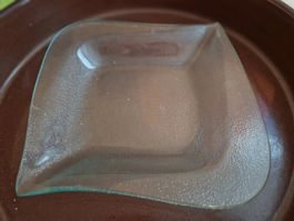 4 Eckig Glas Teller