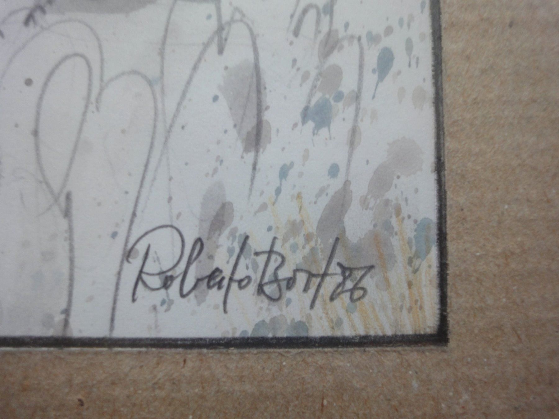 Tableaux: Bort Roberto, geb. 1933-2022, Dotzigen Aquarell/Bleistift – Neuf (Voir description) à Biel/Bienne par 07helios032 3