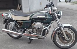 Moto Guzzi Motorrad Grün Leder guter Zustand