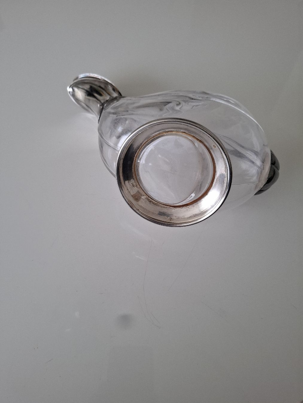 Caraffe: Antikee Silber- Versilberte Kristall Karaffe mit Griff – Usato da St.Gallen venduto da bpeter01 6