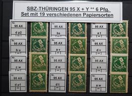 SBZ Thüringen speziel Mi-Nr.95 AX Postfrisch Tadellos 19 ×