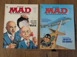 2x Deutsches MAD Magazin – Nr. 72 (Kojak) & Nr. 77